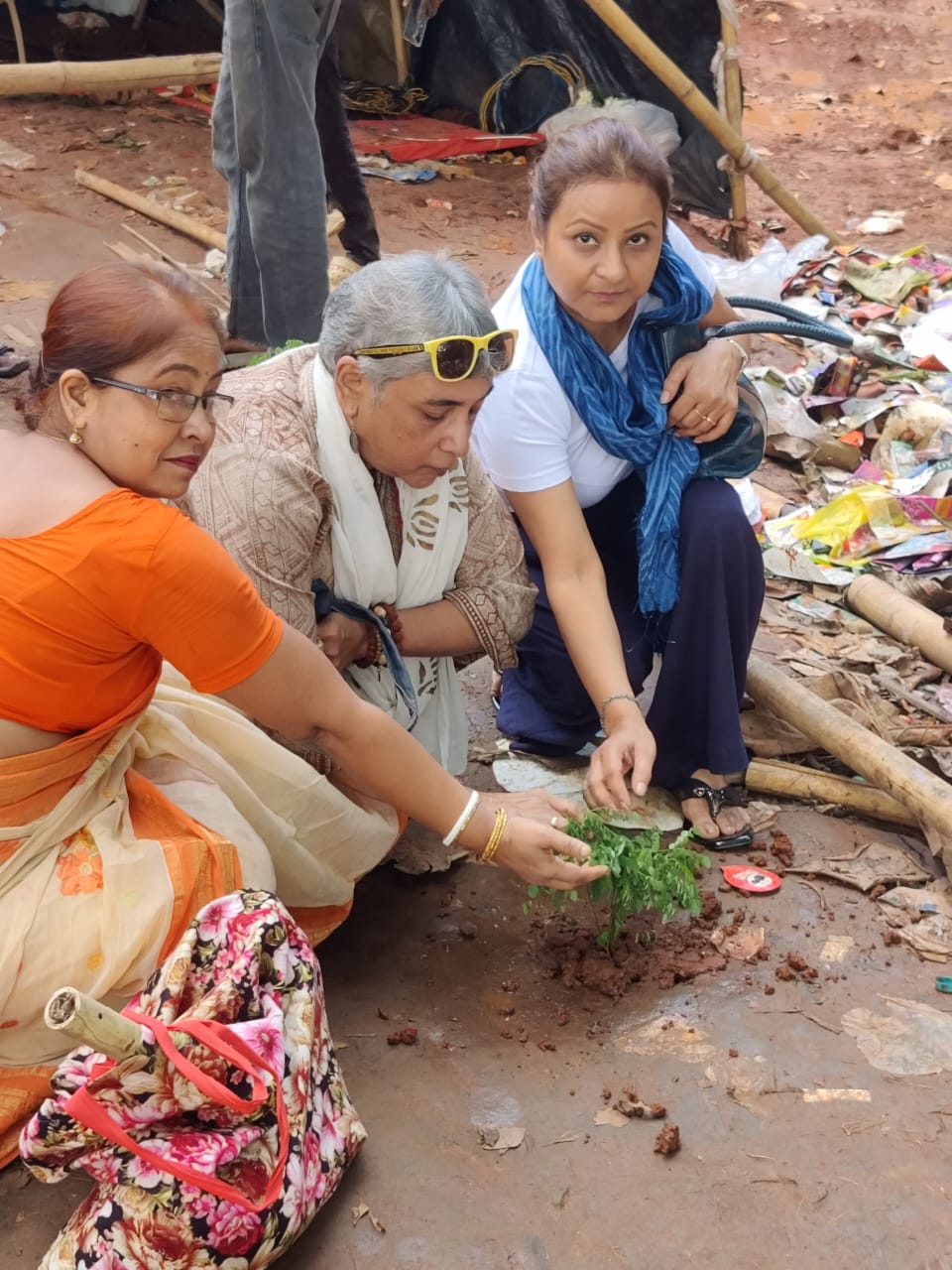 PLANTING RONGA CHONDON SAPLING (WHICH HE LOVED) AT ZUBEEN GARG'S SAMADHI, SONAPUR, 12/10/2025