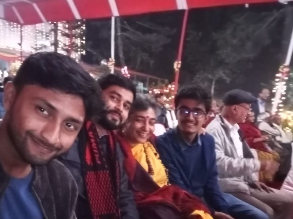 MEMBERS ATTENDING A FUNCTION AT CHINMAYA MISSION