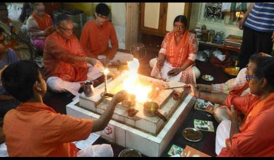 HAWAN ON FOUNDATION DAY CELEBRATIONS AT ARYA SAMAJ, 2017